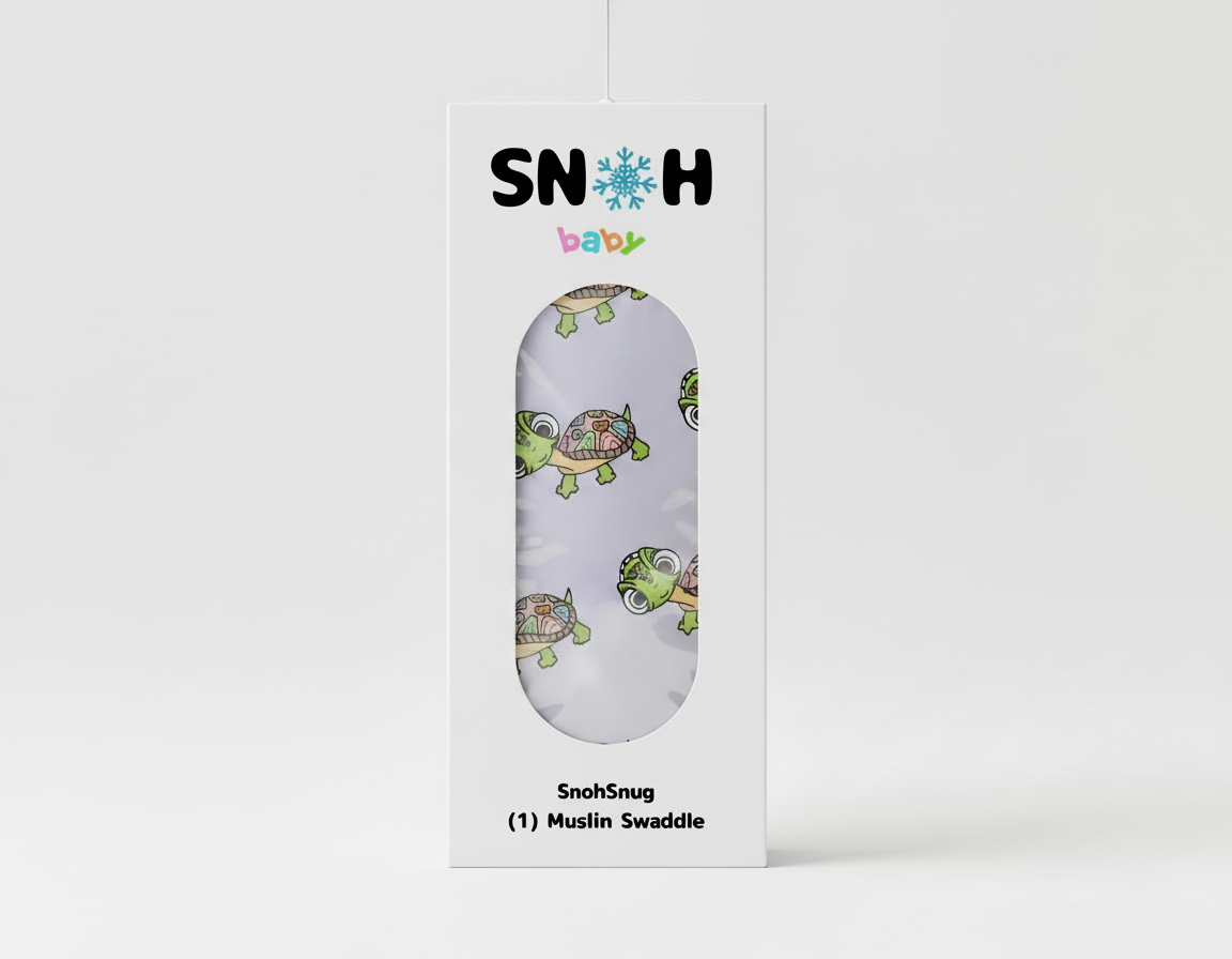 Tiny Turtle: SNOHSnug™️ Swaddle (Single)